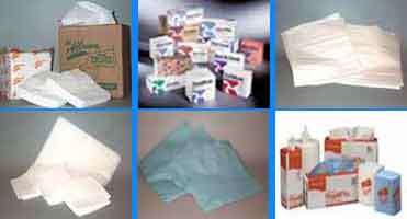 Janitorial-Merchandise.Com’s Picture of Kimberly Clark Wypall, Georgia Pacific Paper Wipers and Generic Paper Wipers.